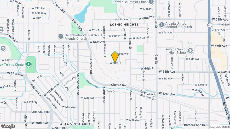 9030 W 64th Pl Map and Location Details