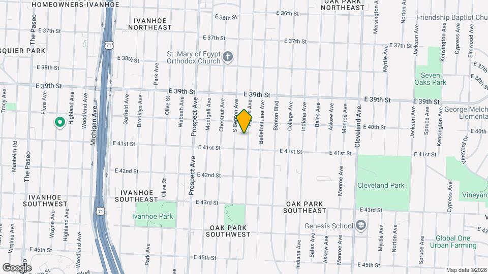 4026 Agnes Ave Map and Location Details