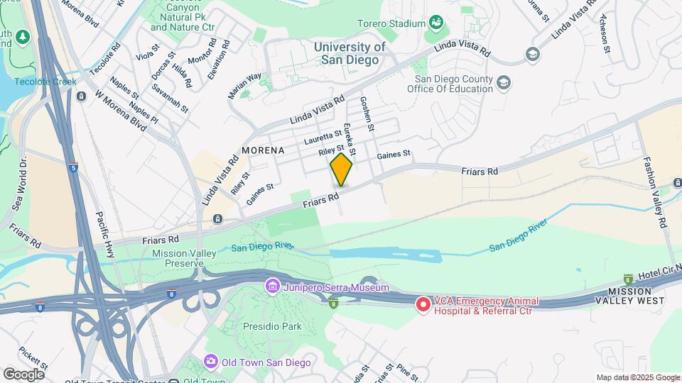 5745 Friars Rd Map and Location Details