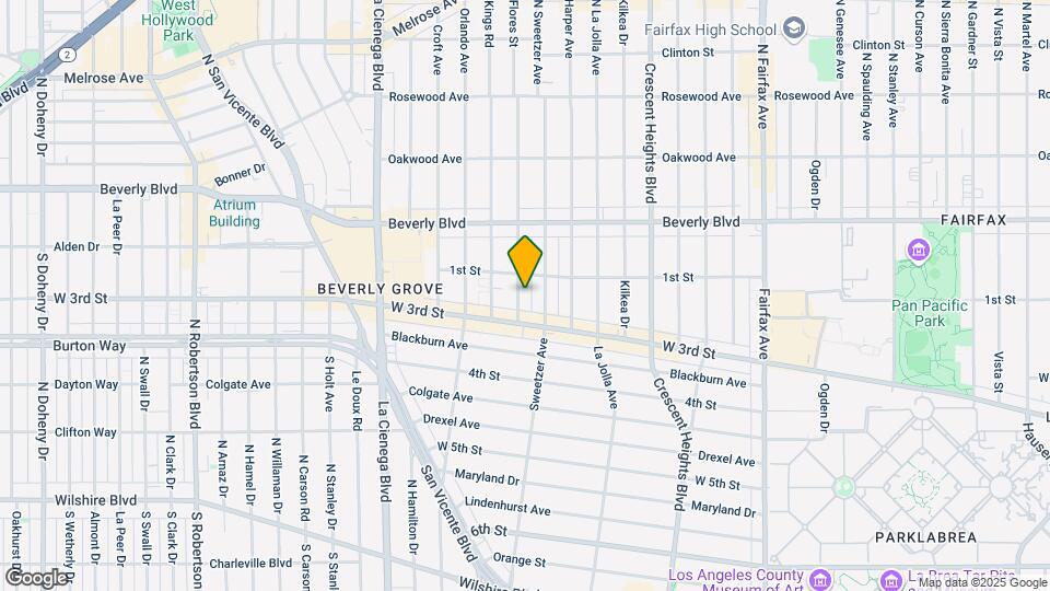 116 S Flores St Map and Location Details