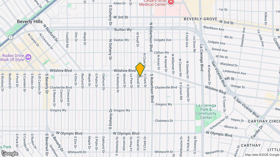 128 S Swall Dr Map and Location Details