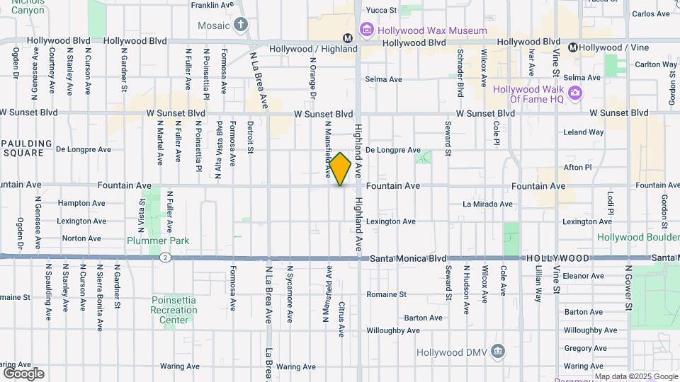 1251 N Citrus Ave Mapa y Detalles de la Ubicación