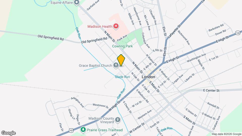 118 N Madison Rd Map and Location Details