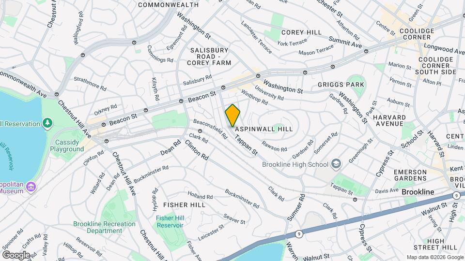 293 Tappan St Map and Location Details