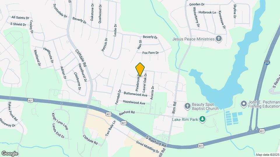 1519 Pinebrook Dr Map and Location Details