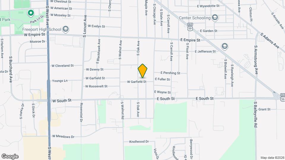 114 W Garfield St Map and Location Details