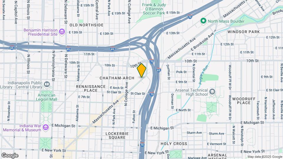 890 Massachusetts Ave Map and Location Details