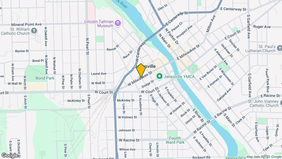 405 W Milwaukee St Map and Location Details
