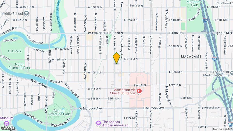 1124 N Market St Map and Location Details