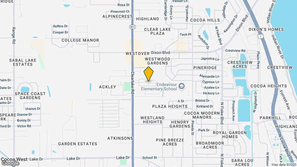 914 Clearlake Rd Map and Location Details
