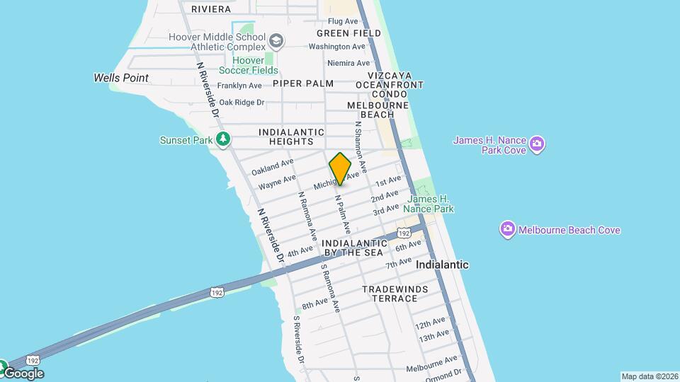 501 N Palm Ave Map and Location Details