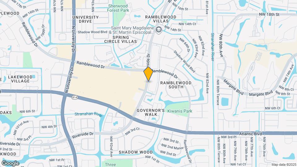 Savannah Apartments and Nearby - Map