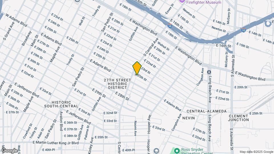 1120 E 25th St Map and Location Details