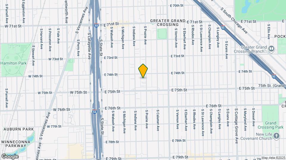 7414 S Prairie Ave, Unit 2 Map and Location Details
