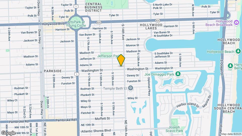 1419 Washington St Map and Location Details