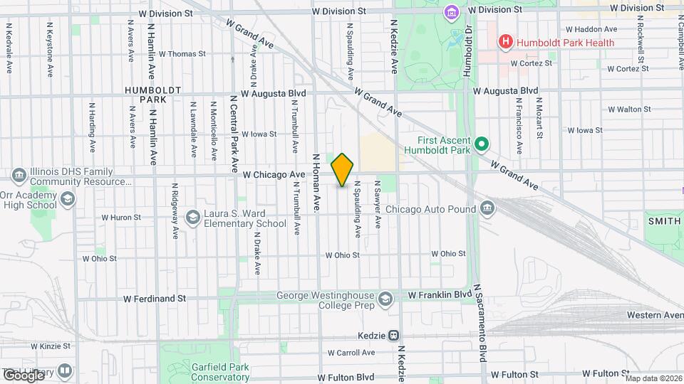 735 N Christiana Ave, Unit 2R Map and Location Details
