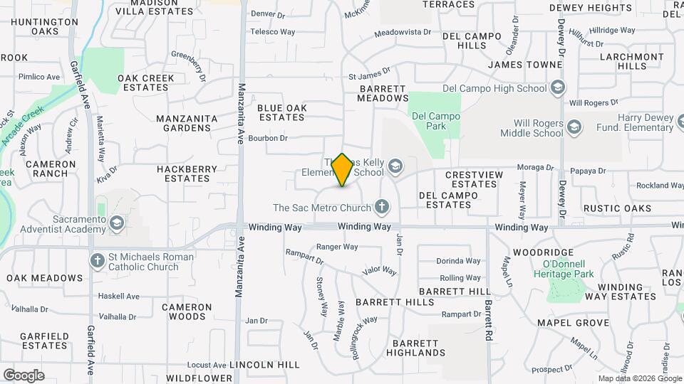 4752 Crestview Dr Mapa y Detalles de la Ubicación