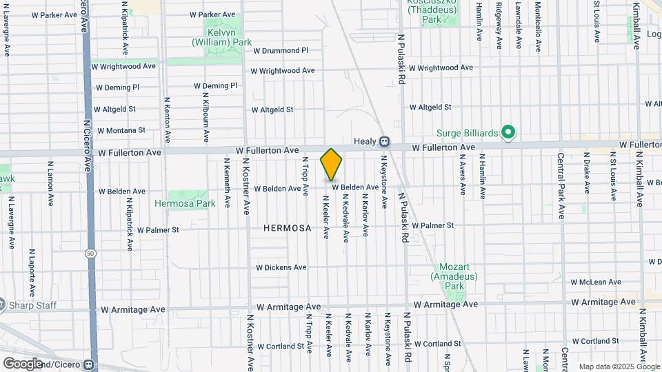 4154 W Belden Ave Map and Location Details