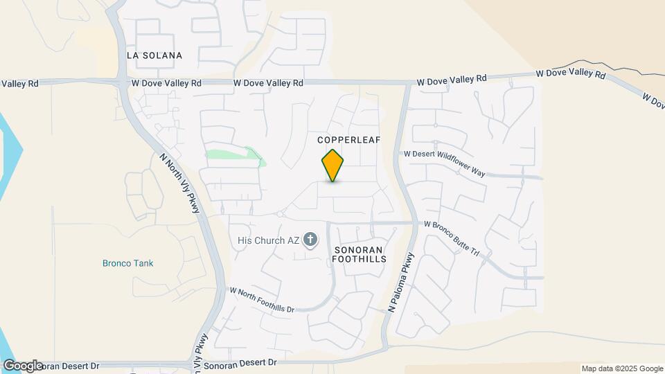 2071 W Sierra Sunset Trail Map and Location Details