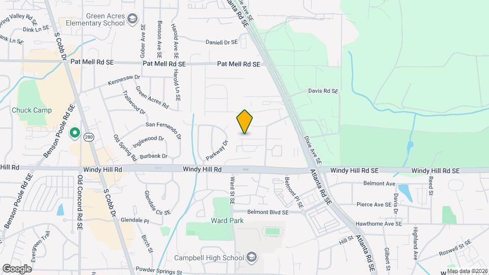 Belmont Park Apartments Map and Location Details