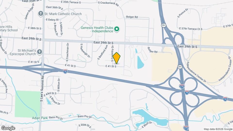 17308 E 41 St S Map and Location Details