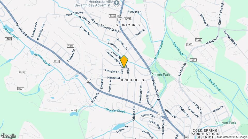 1730 Upper Ridgewood Blvd Map and Location Details