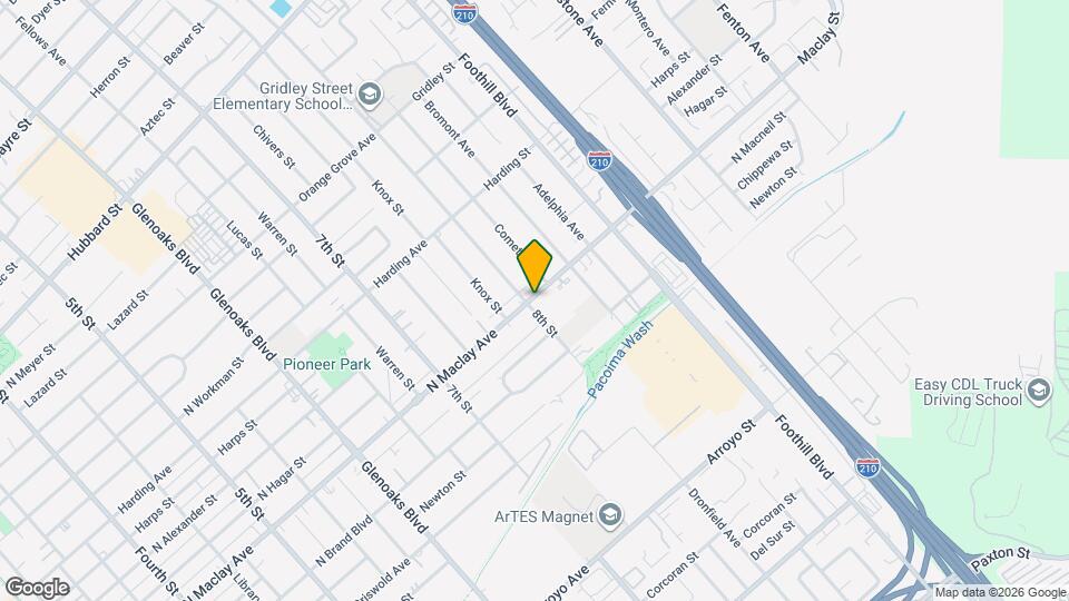 1234 N Maclay Ave Mapa y Detalles de la Ubicación