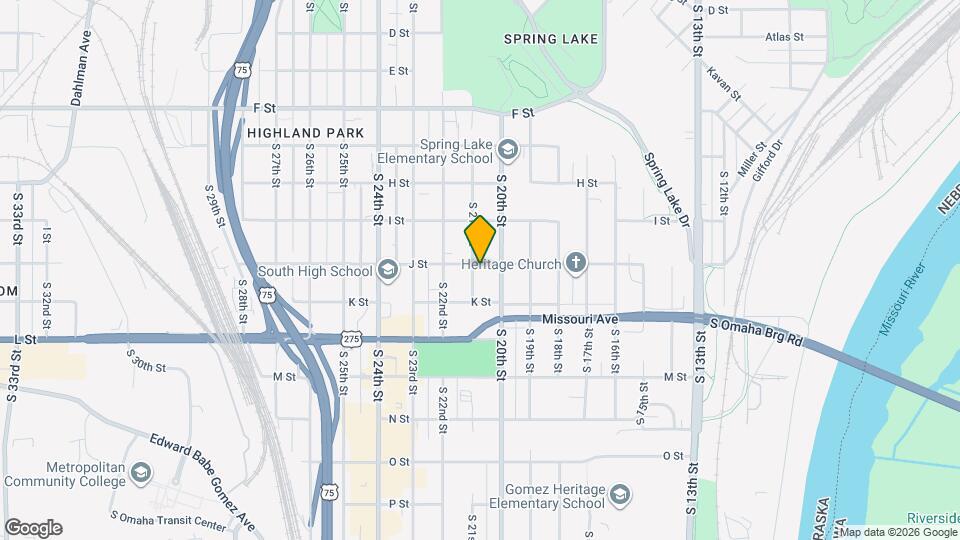 4503 S 21st St Mapa y Detalles de la Ubicación