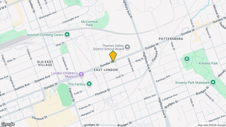 1203 Dundas St Map and Location Details