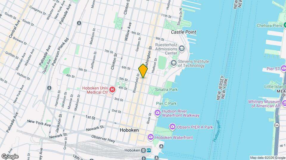 527 Washington St Map and Location Details