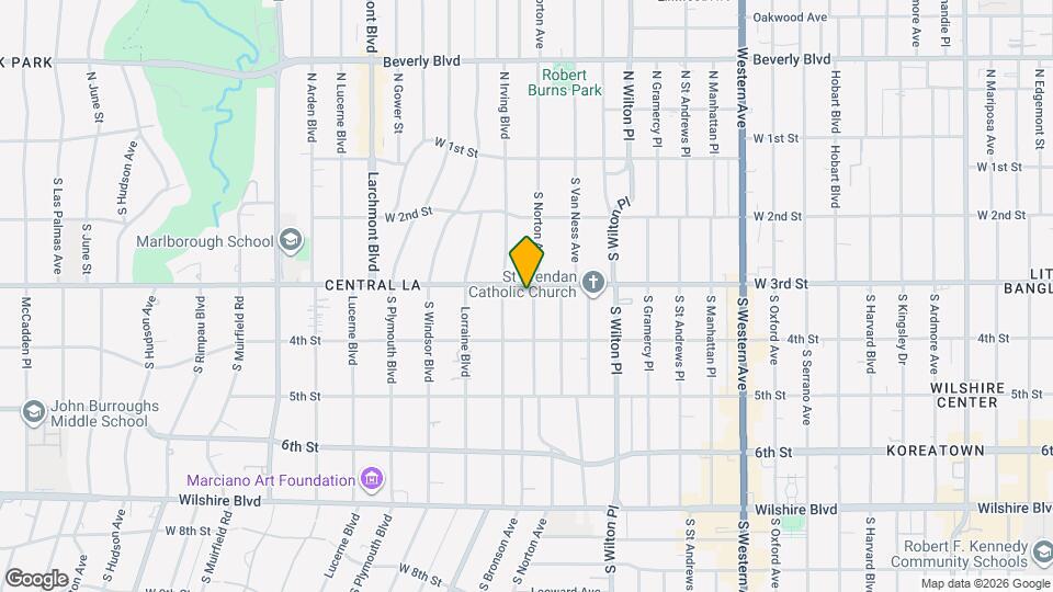 305 S Norton Ave Map and Location Details