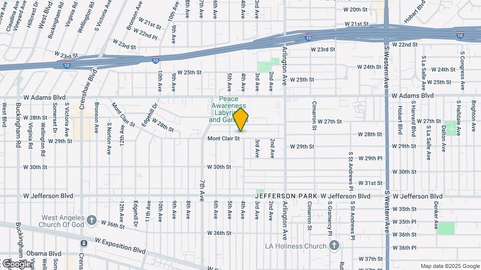 3407 Montclair St Map and Location Details