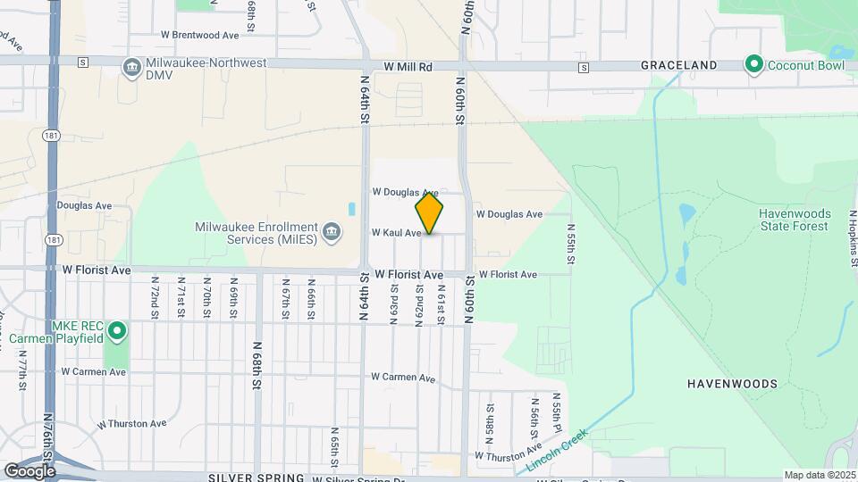 6052 N 62nd St, Unit 6054 upper Map and Location Details