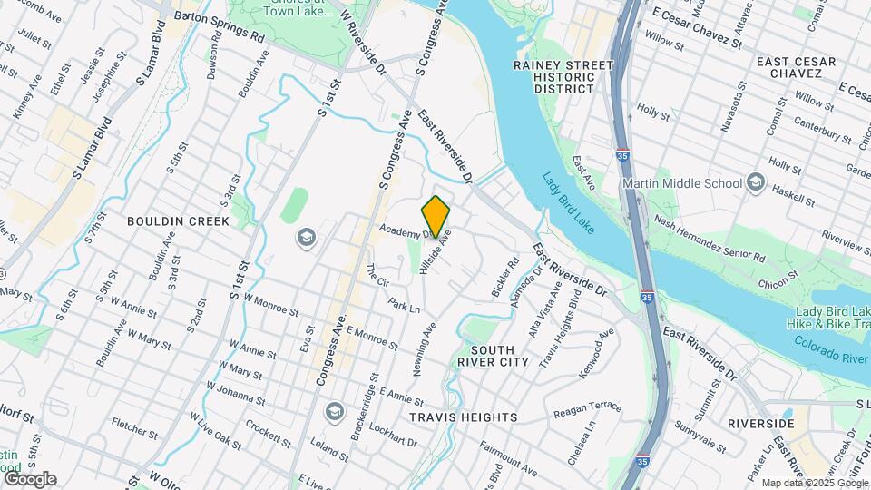 1208 Hillside Ave Map and Location Details