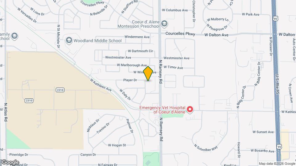 4188 N Player Dr Map and Location Details