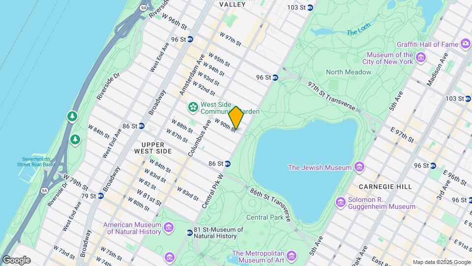 4 W 90th St Map and Location Details