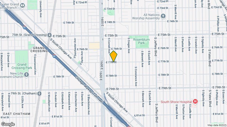 7700 S East End Ave Map and Location Details