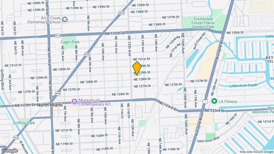 1255 NE 128th St, Unit 2 Map and Location Details