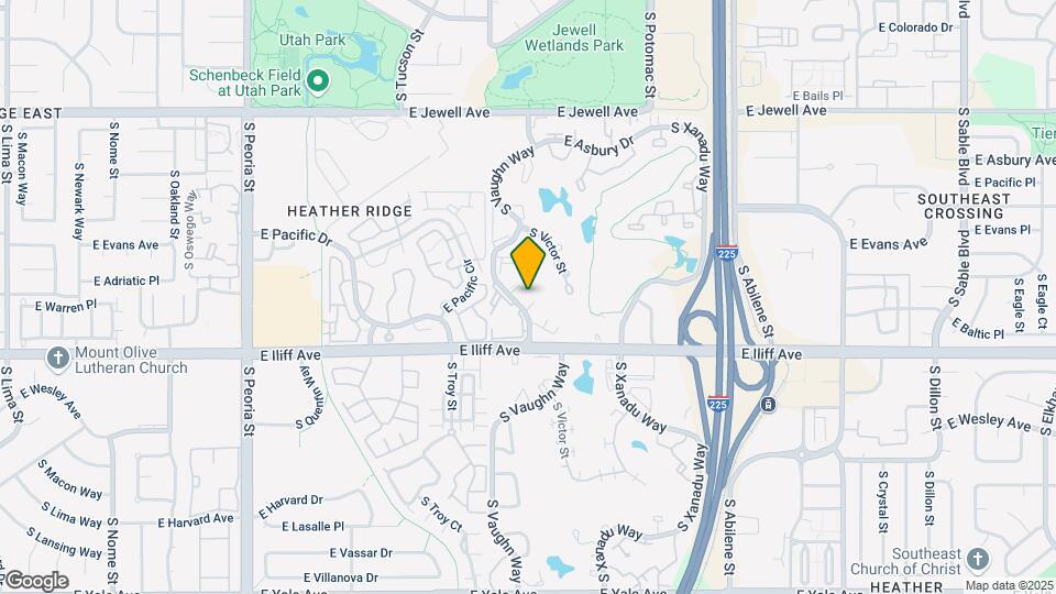 2230 S. Vaughn Way. Unit 104. Map and Location Details
