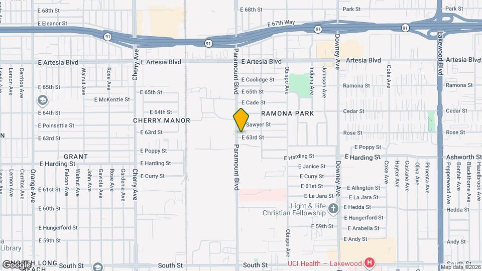 6300 Paramount Blvd Map and Location Details