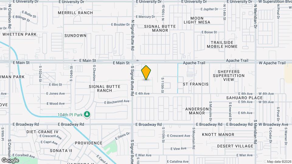 10857 E Arcadia Ave Map and Location Details