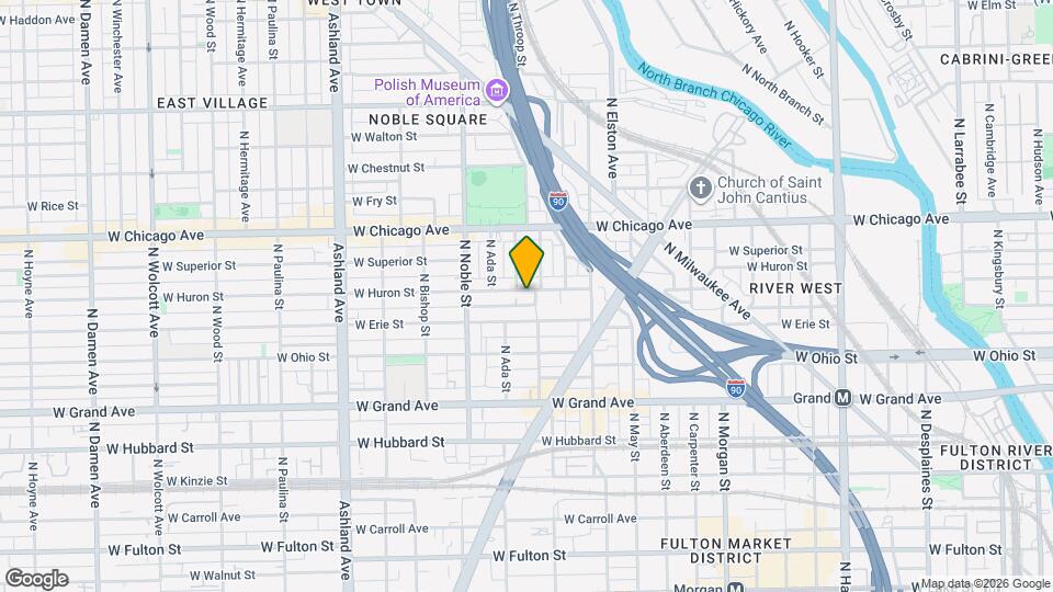 1309 W Huron St, Unit 1309 W Huron Map and Location Details