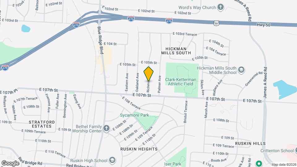 10607 Richmond Ave Map and Location Details