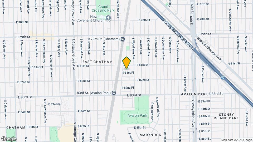 1126 E 81st Pl Map and Location Details