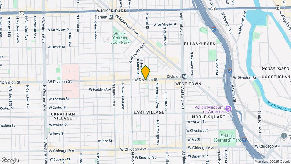 1809 W Division St Map and Location Details