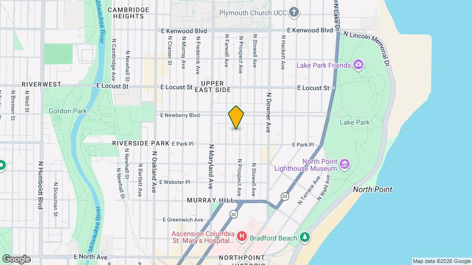 2727 N Prospect Ave, Unit Prospect Condo Mapa y Detalles de la Ubicación
