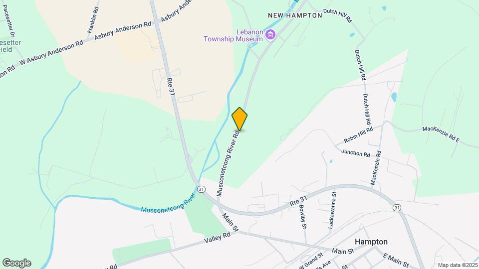 16 Musconetcong River Rd Mapa y Detalles de la Ubicación