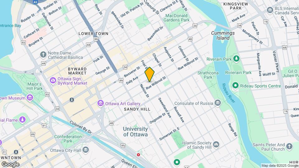 301 Rue Wilbrod St Map and Location Details