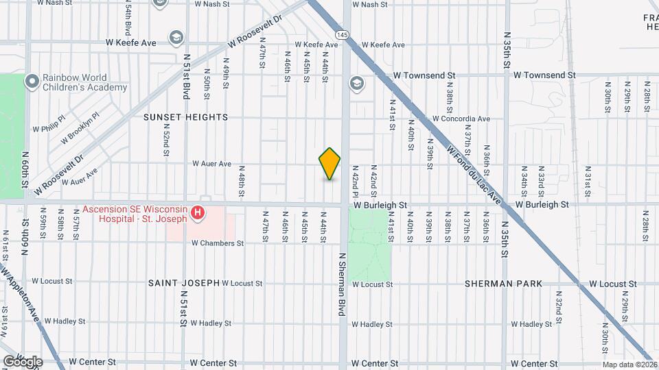 3138 N 44th St Map and Location Details