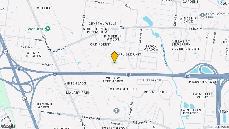 401 Cornwall Cir Map and Location Details